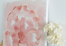 Load image into Gallery viewer, 'Peach in Bloom' Abstract Original by Kerrie Hess