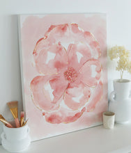 Load image into Gallery viewer, 'Peach in Bloom' Abstract Original by Kerrie Hess