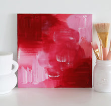 Load image into Gallery viewer, 'Rouge Rose Deux' Abstract Original by Kerrie Hess