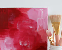 Load image into Gallery viewer, 'Rouge Rose Deux' Abstract Original by Kerrie Hess