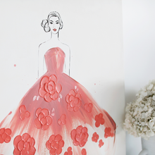 Load image into Gallery viewer, 'Rose Peche' Original by Kerrie Hess