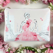 Load image into Gallery viewer, Kerrie Hess 'Rose Paris' Cosmetics Case