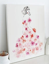 Load image into Gallery viewer, 'Rose Plume' Original by Kerrie Hess