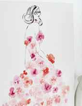 Load image into Gallery viewer, 'Rose Plume' Original by Kerrie Hess