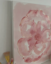 Load and play video in Gallery viewer, 'Peach in Bloom' Abstract Original by Kerrie Hess