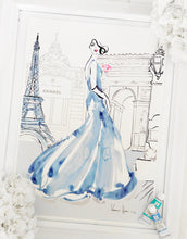 Load image into Gallery viewer, 'Arc de Triomphe' in Wedgwood Blue by Kerrie Hess