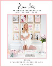 Load image into Gallery viewer, The 12-Week Kerrie Hess Beginner Masterclass in Watercolour & Acrylic Gift Card