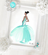 Load image into Gallery viewer, &#39;Aqua Tulle&#39; by Kerrie Hess | Size A3
