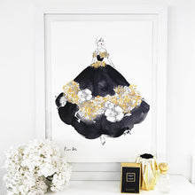 Load image into Gallery viewer, 'Couture Gold' by Kerrie Hess - Embellished in Gold paint and Gold leaf