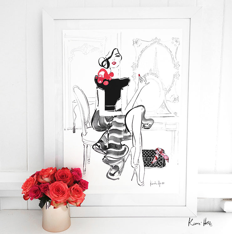 'Rouge a Levres' by Kerrie Hess | Size A2