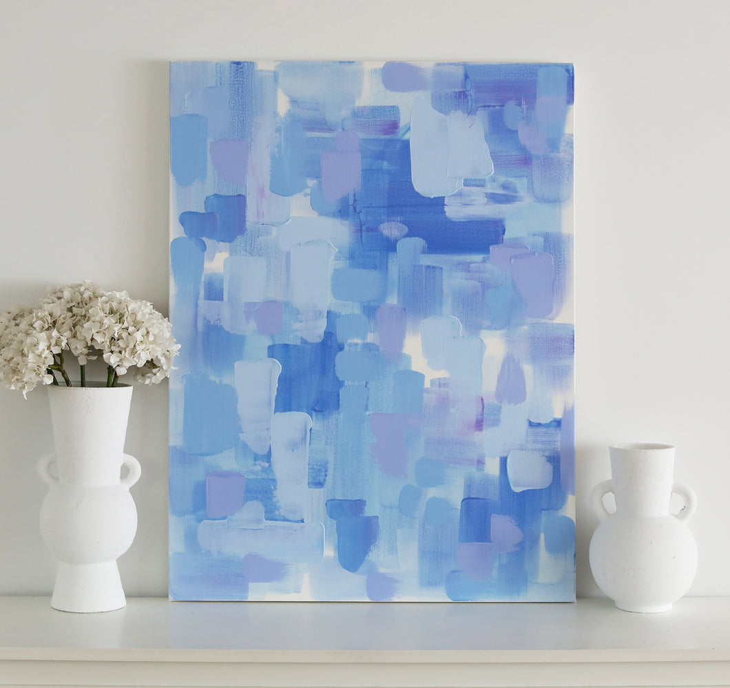 'Belle Bleu' Abstract Original by Kerrie Hess