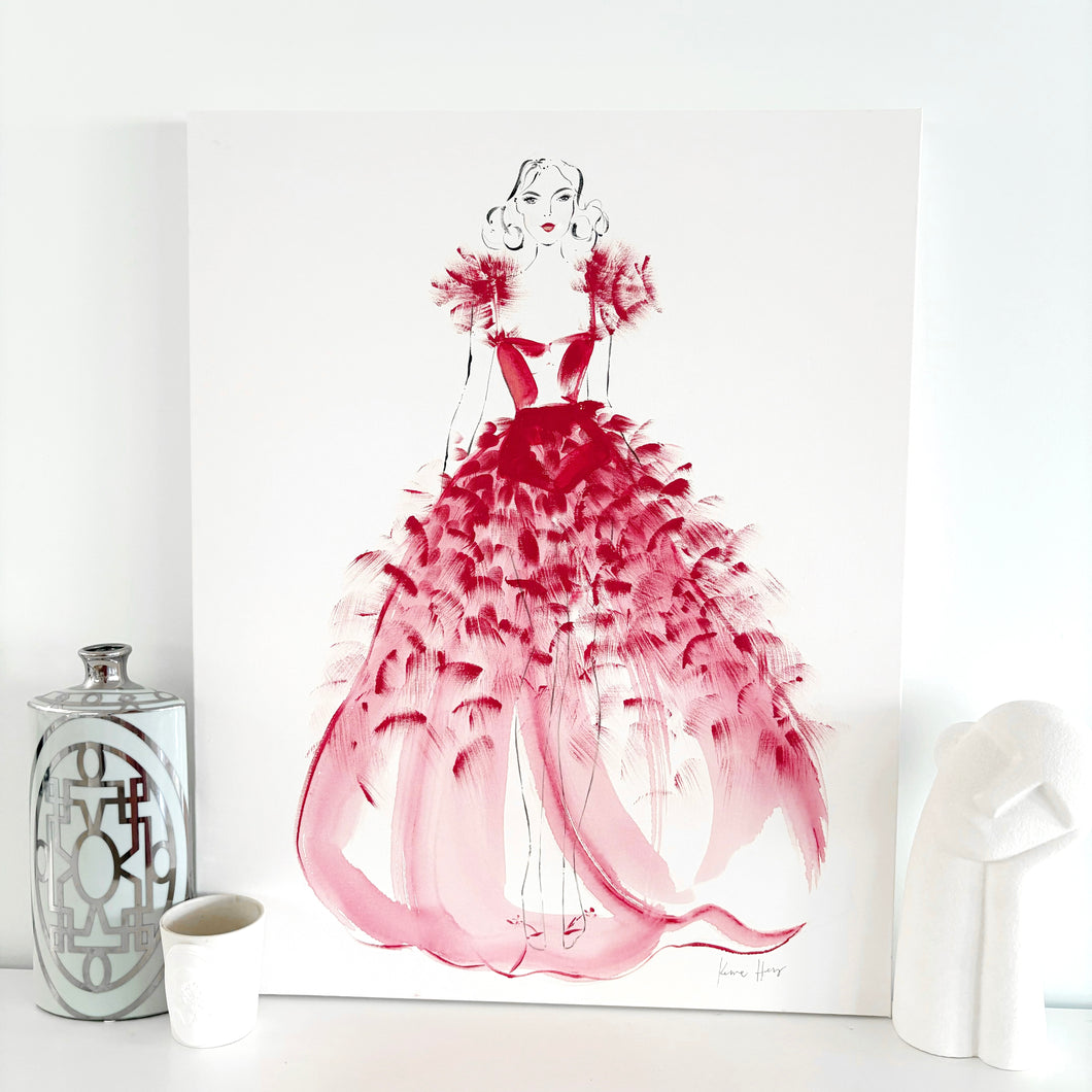 'Plume Rouge' Original by Kerrie Hess