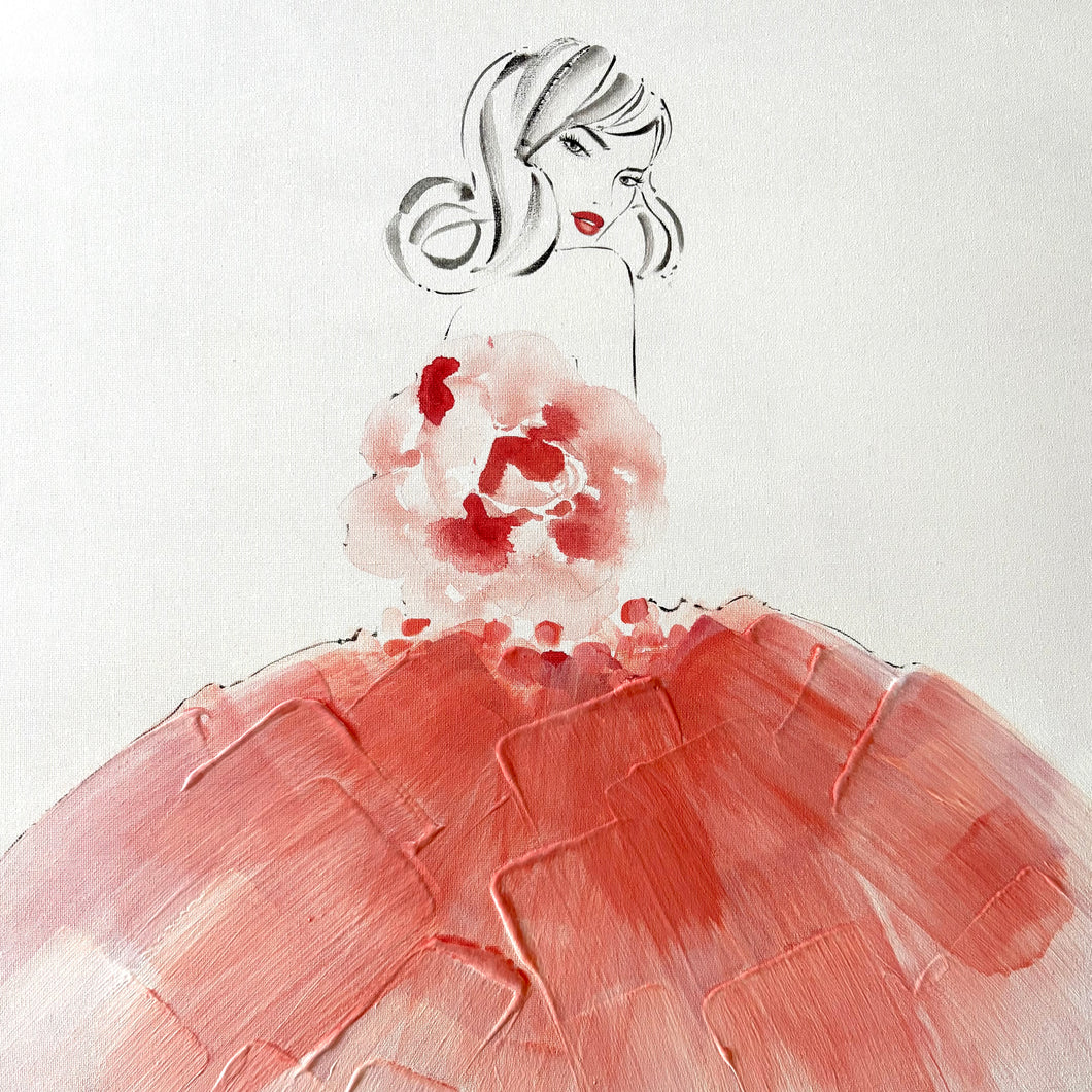 'Fleur de Pêche' Original by Kerrie Hess