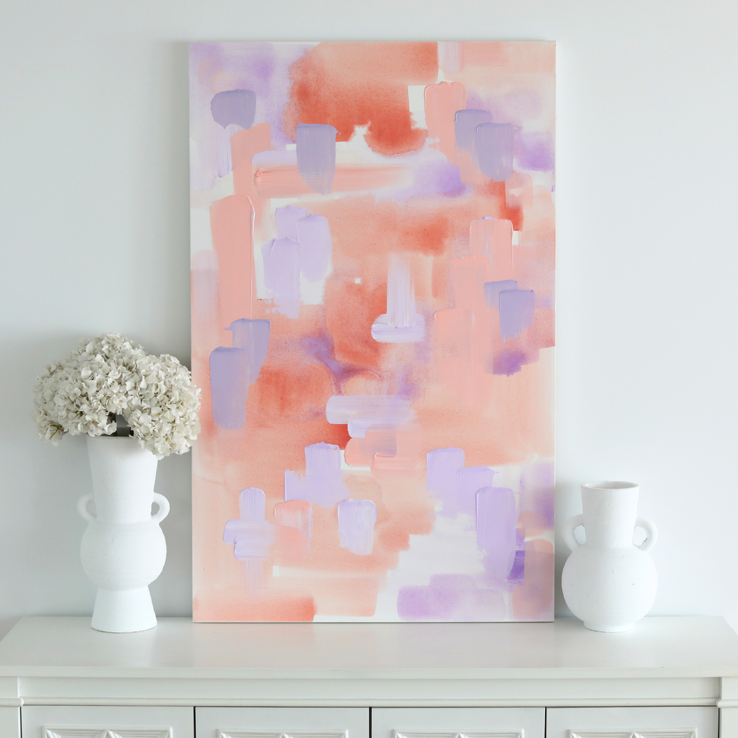 'Lilac Dreamscape' Abstract Original by Kerrie Hess