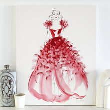 Load image into Gallery viewer, &#39;Plume Rouge&#39; Original by Kerrie Hess
