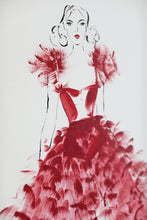 Load image into Gallery viewer, &#39;Plume Rouge&#39; Original by Kerrie Hess
