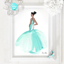 Load image into Gallery viewer, &#39;Aqua Tulle&#39; by Kerrie Hess | Size A3
